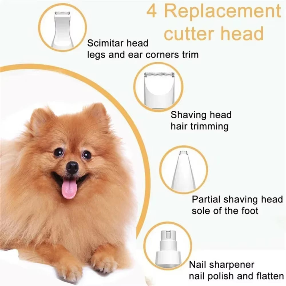 Pawtrim Pro™ 4-In-1 Electric Pet Grooming Kit – Precision Clipping for a Flawless Fur Finish