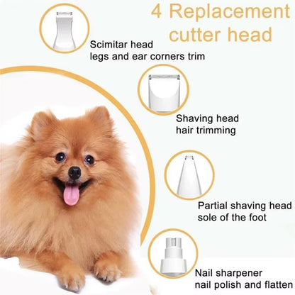 Pawtrim Pro™ 4-In-1 Electric Pet Grooming Kit – Precision Clipping for a Flawless Fur Finish