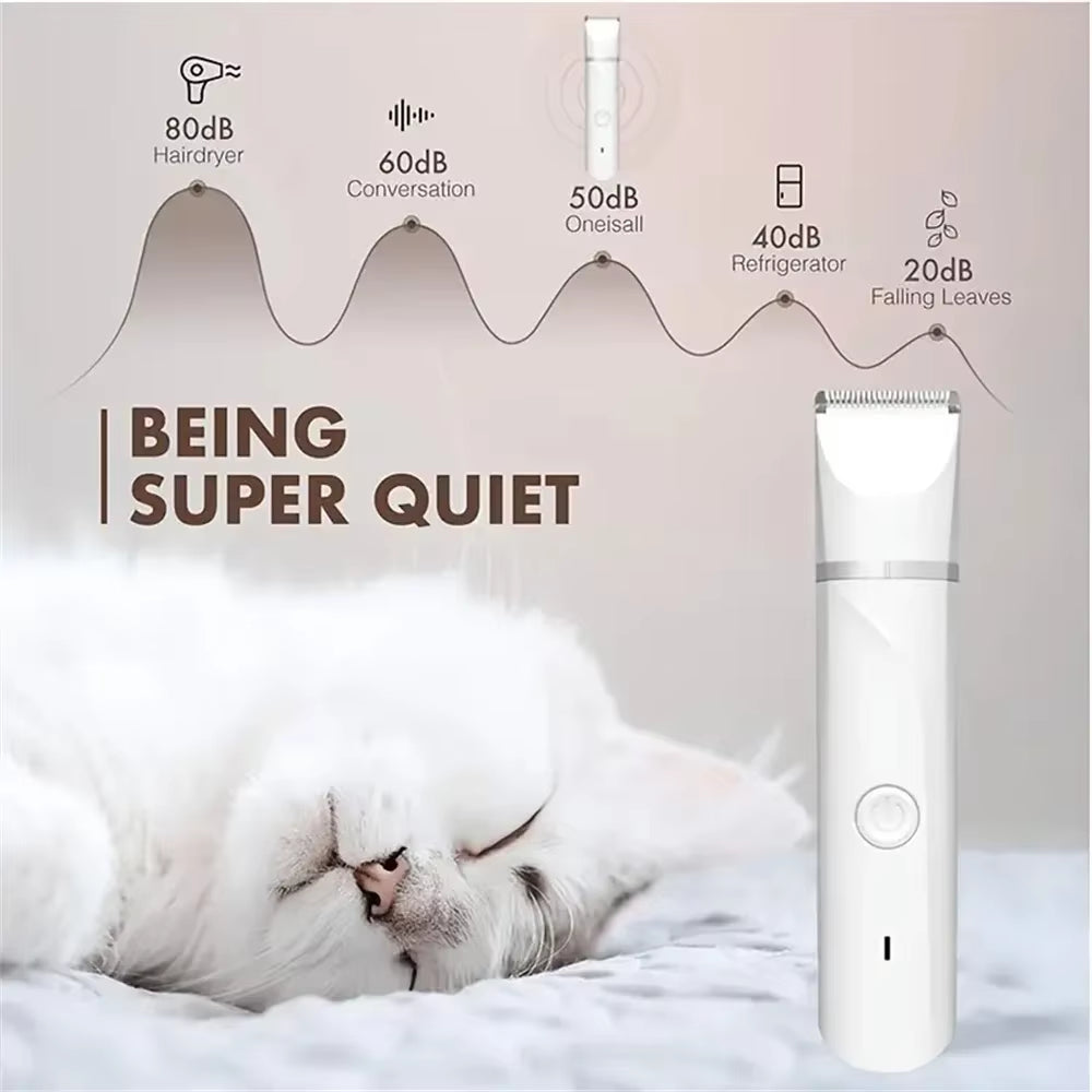 Pawtrim Pro™ 4-In-1 Electric Pet Grooming Kit – Precision Clipping for a Flawless Fur Finish