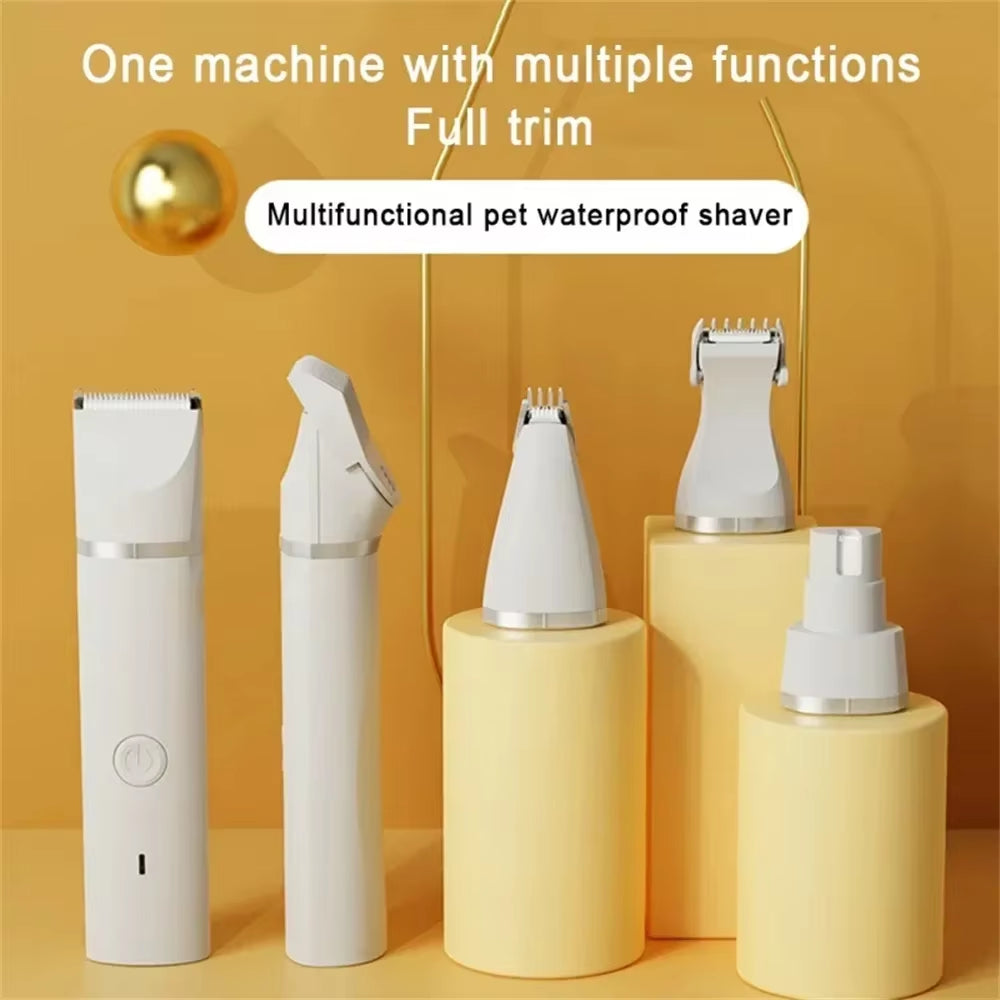 Pawtrim Pro™ 4-In-1 Electric Pet Grooming Kit – Precision Clipping for a Flawless Fur Finish